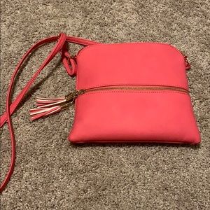 Hot pink cross body